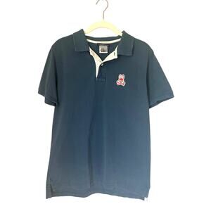 Psycho Bunny Waverly Bunny Logo Blue Polo Shirt 100% Pima Cotton Men sz. 4/Small
